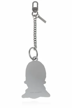 Marc Jacobs GREY Keychain with charm