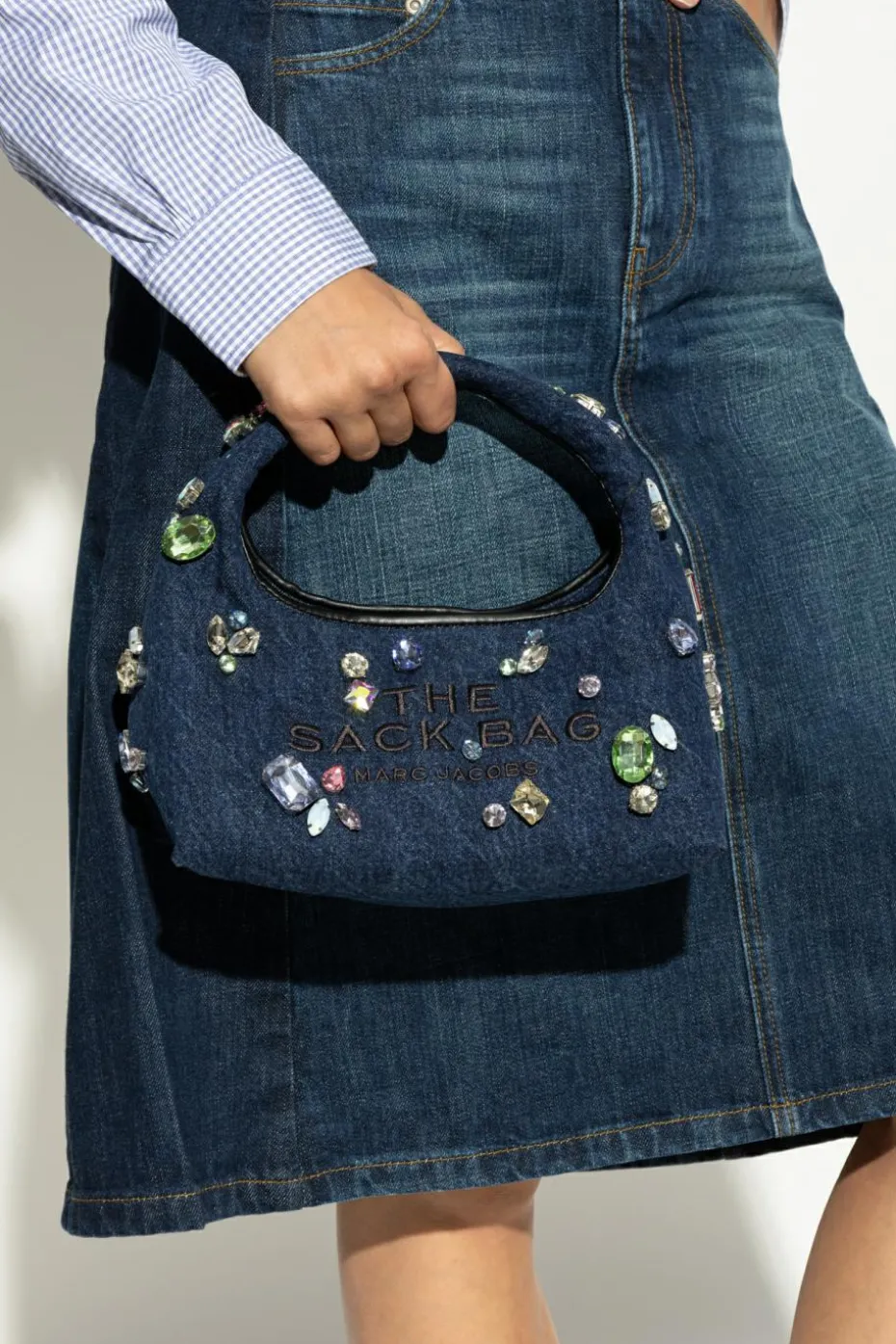 Marc Jacobs NAVY BLUE Denim handbag