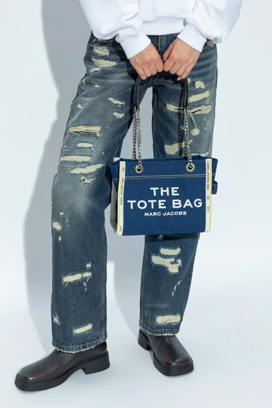 Marc Jacobs NAVY BLUE Shoulder Bag ‘The Tote’