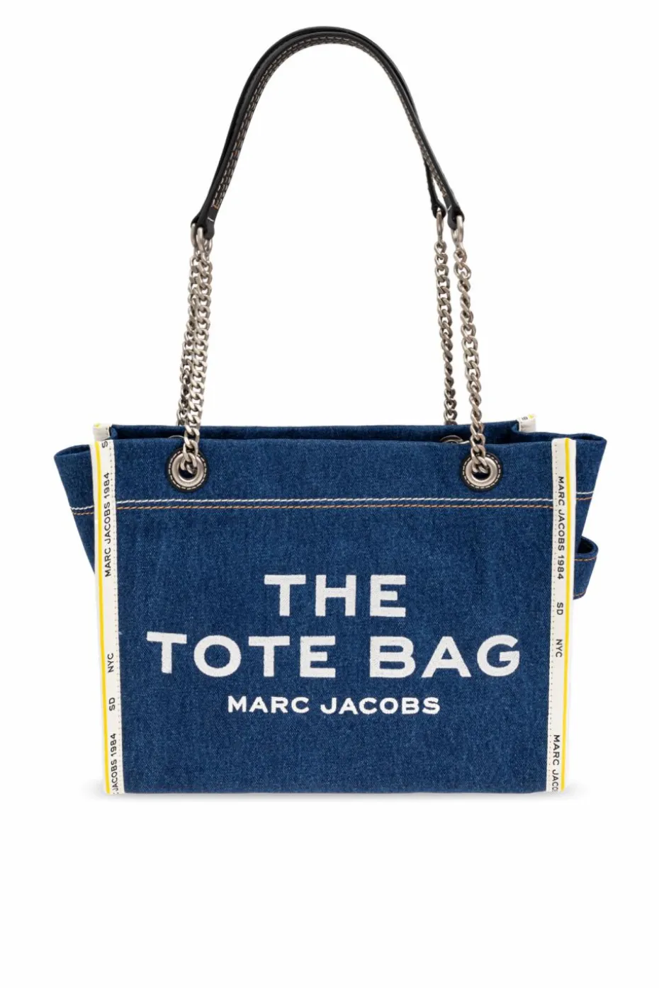 Marc Jacobs NAVY BLUE ‘The Tote’ bag in ‘shopper’ style