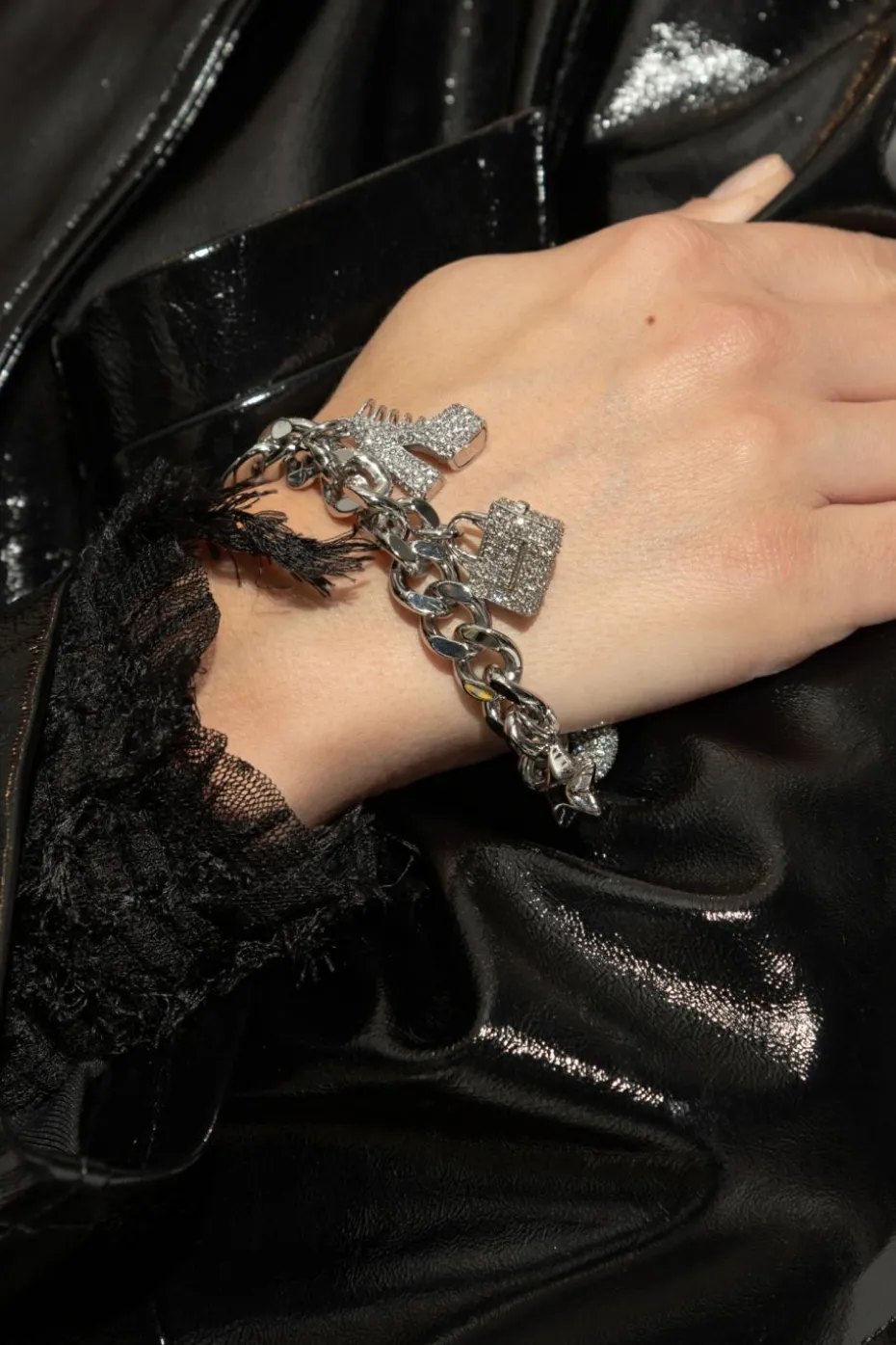 Marc Jacobs SILVER Bracelet with Charms