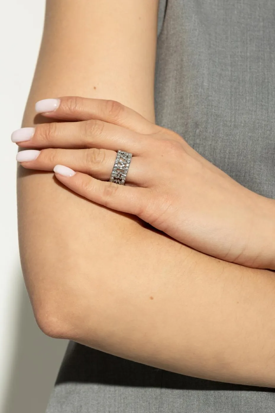 Marc Jacobs SILVER Ring with logo