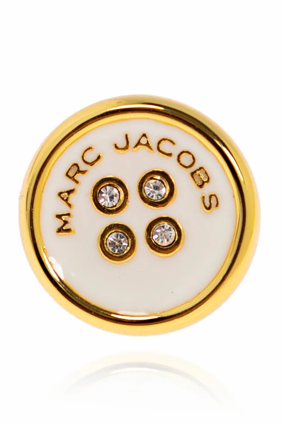 Marc Jacobs WHITE Button-shaped earrings