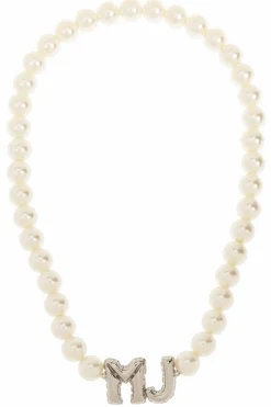 Marc Jacobs WHITE Necklace with logo