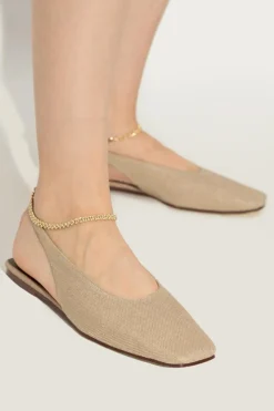 Maria Luca beige Shoes with decorative chain