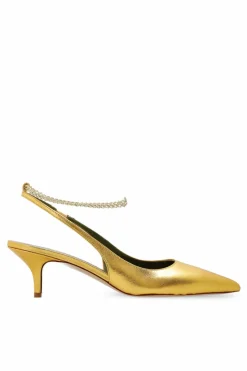 Maria Luca GOLD Leather heeled shoes