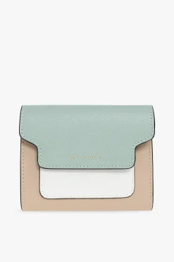 Marni beige Leather wallet