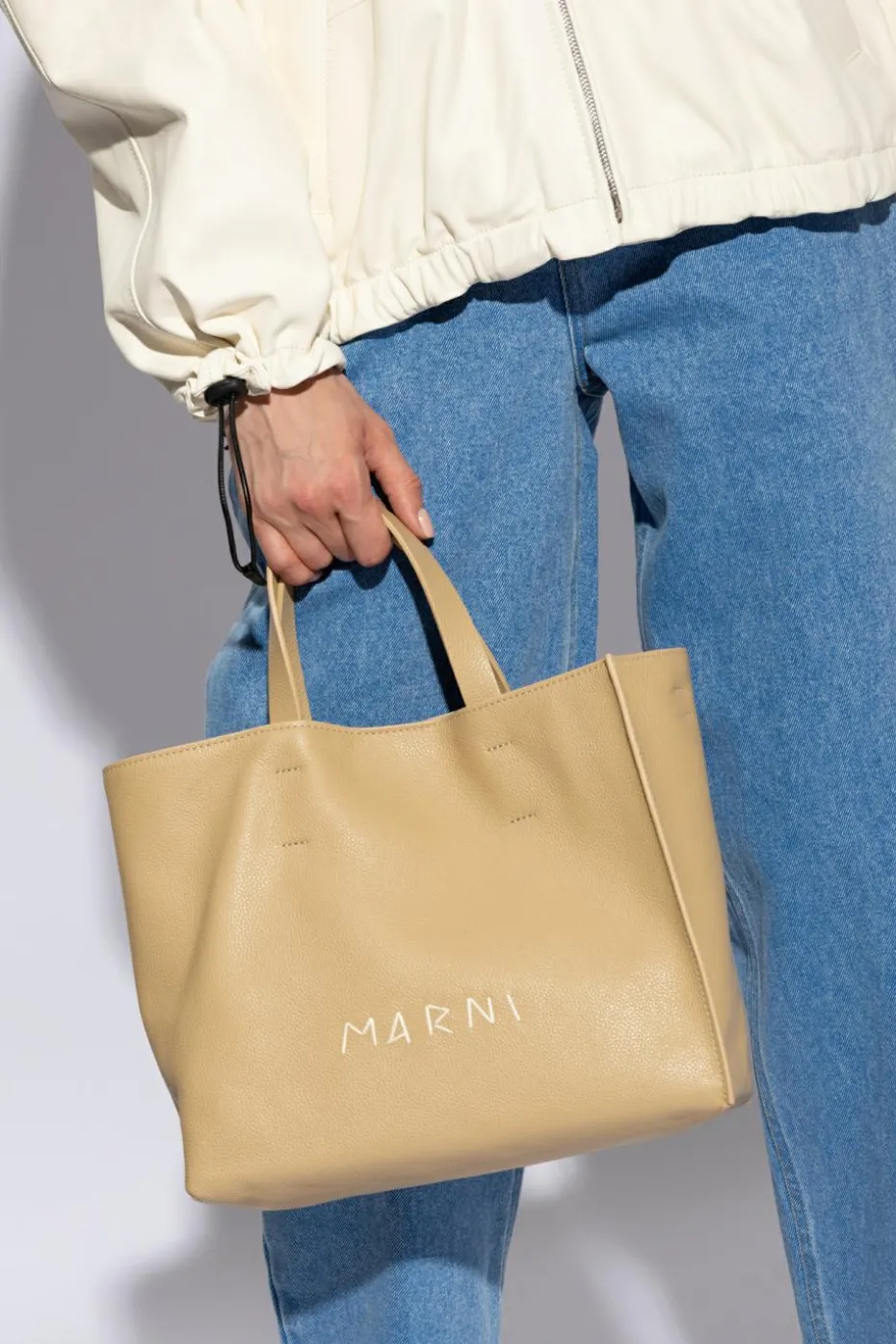 Marni beige ‘Museo’ shopper bag