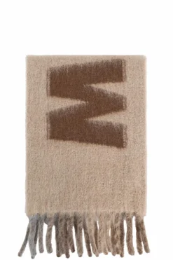 Marni beige Scarf with logo