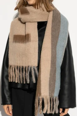 Marni beige Scarf with logo
