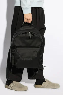 Marni BLACK Backpack with logo