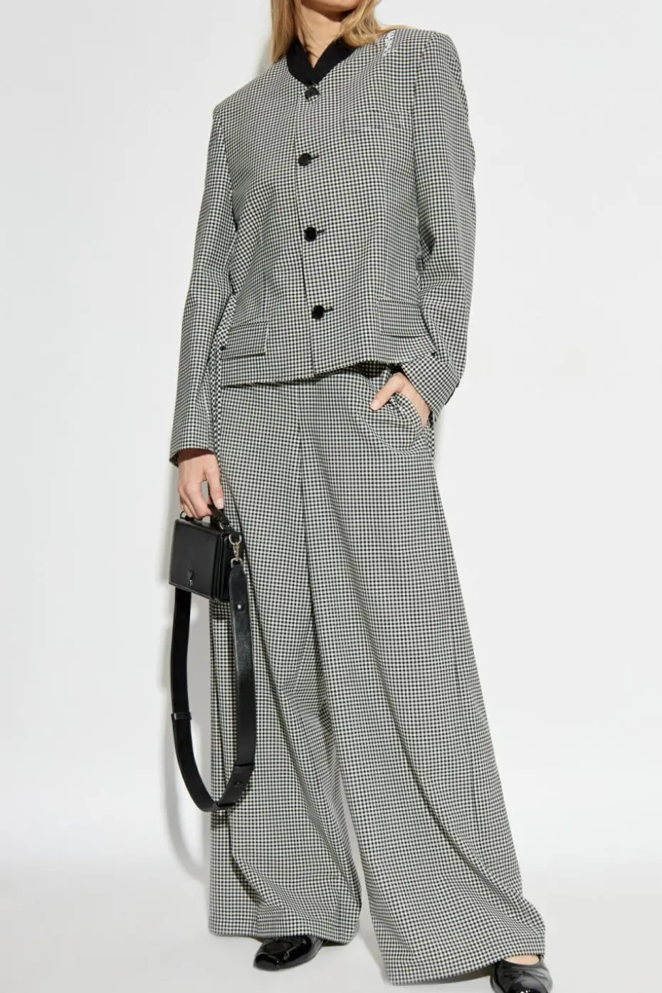 Marni BLACK Blazer with vintage effect