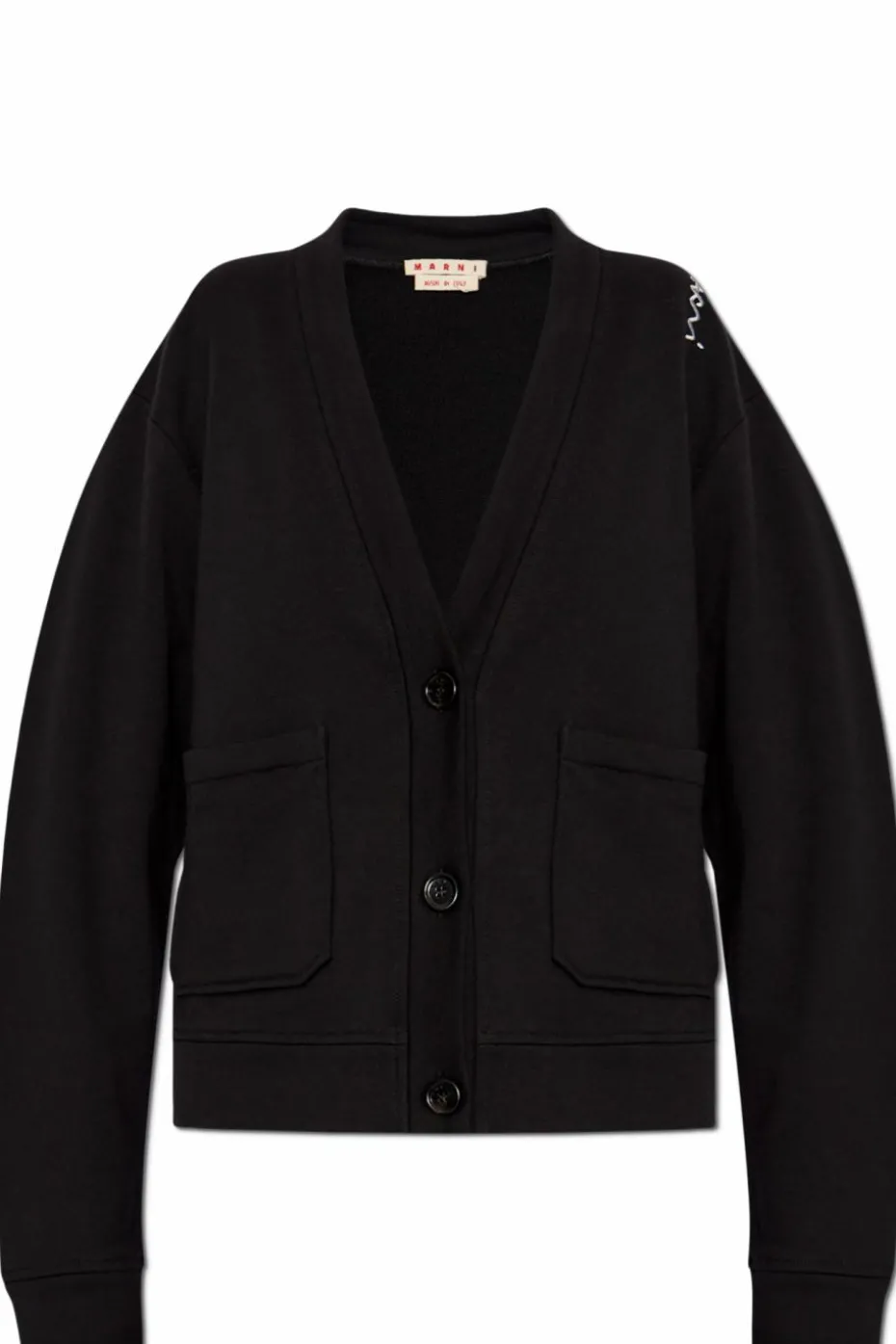 Marni BLACK Cardigan with pockets