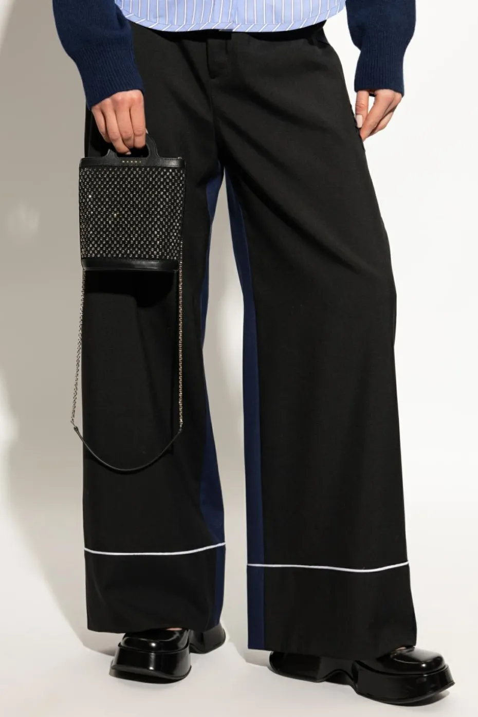 Marni BLACK Handbag Tropicalia Nano