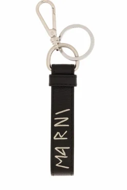 Marni BLACK Keyring with logo