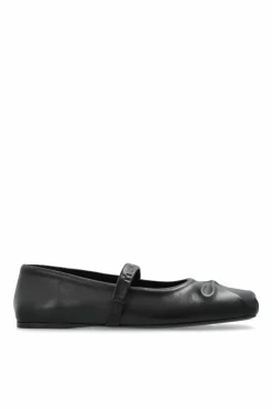 Marni BLACK Leather Ballet Flats