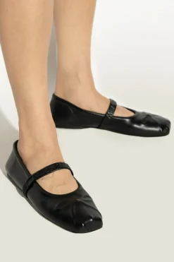 Marni BLACK Leather Ballet Flats