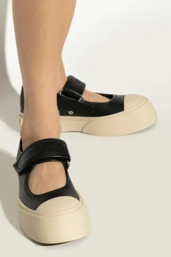 Marni BLACK Leather shoes Mary Jane