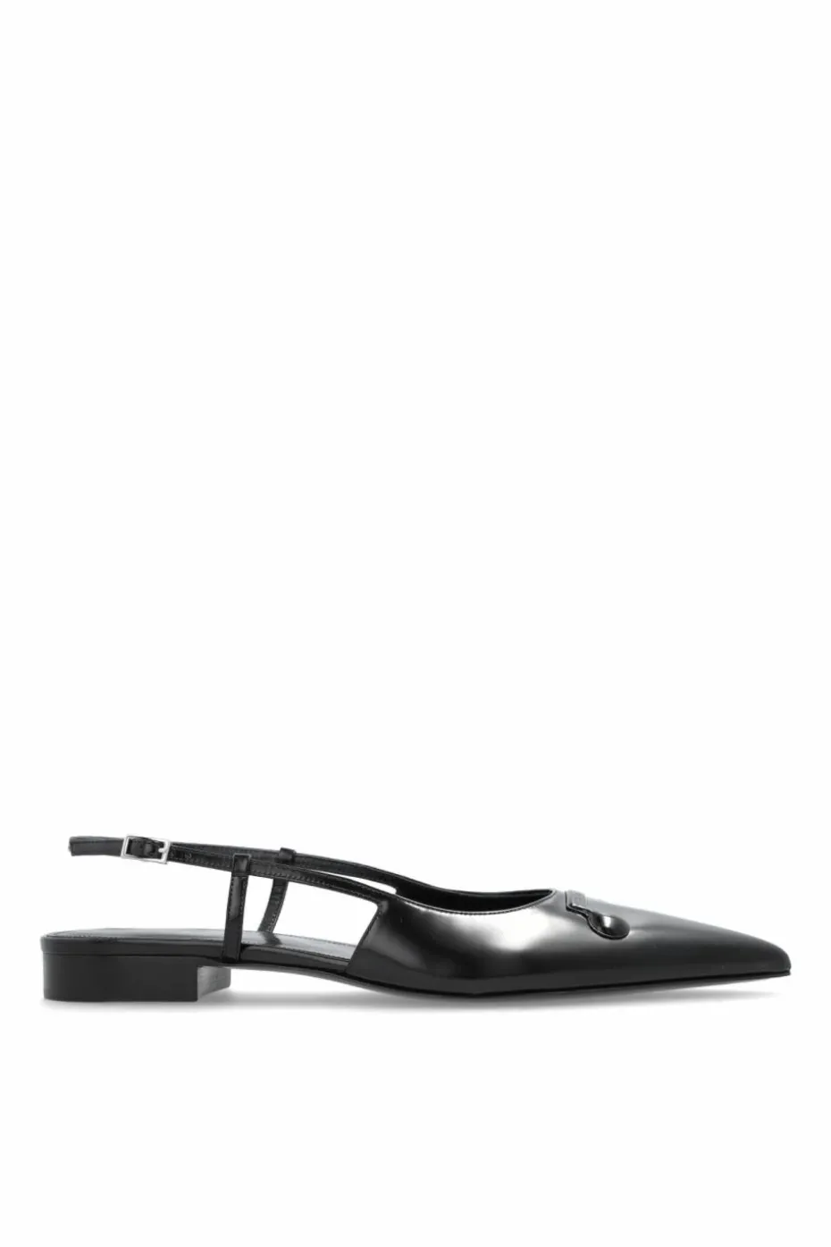 Marni BLACK Leather shoes with logo