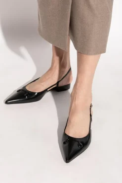 Marni BLACK Leather shoes with logo