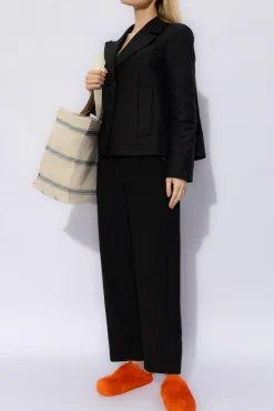 Marni BLACK Loose-fitting trousers in wool