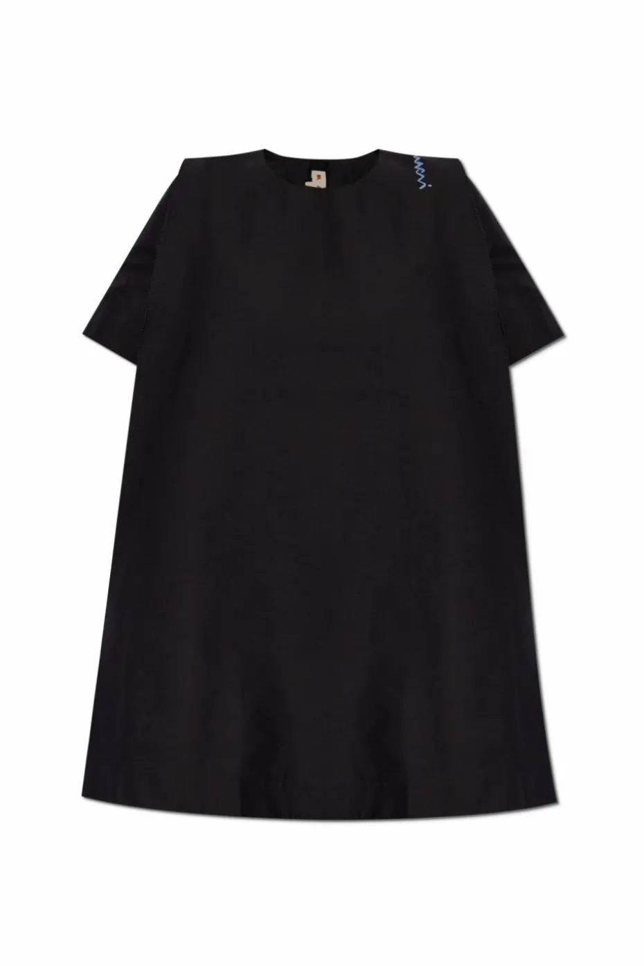 Marni BLACK Loose-fitting cotton dress