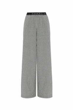 Marni BLACK Loose-fitting pants with check pattern