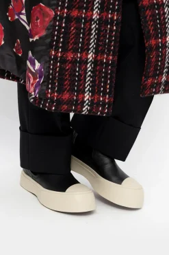 Marni BLACK ‘Pablo’ leather ankle boots
