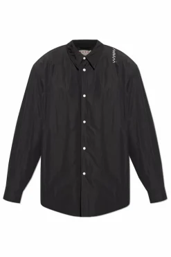 Marni BLACK Shirt with embroidery