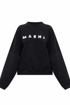 Marni BLACK Sweatshirt with logo