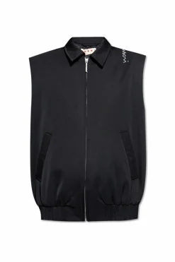 Marni BLACK Vest with logo