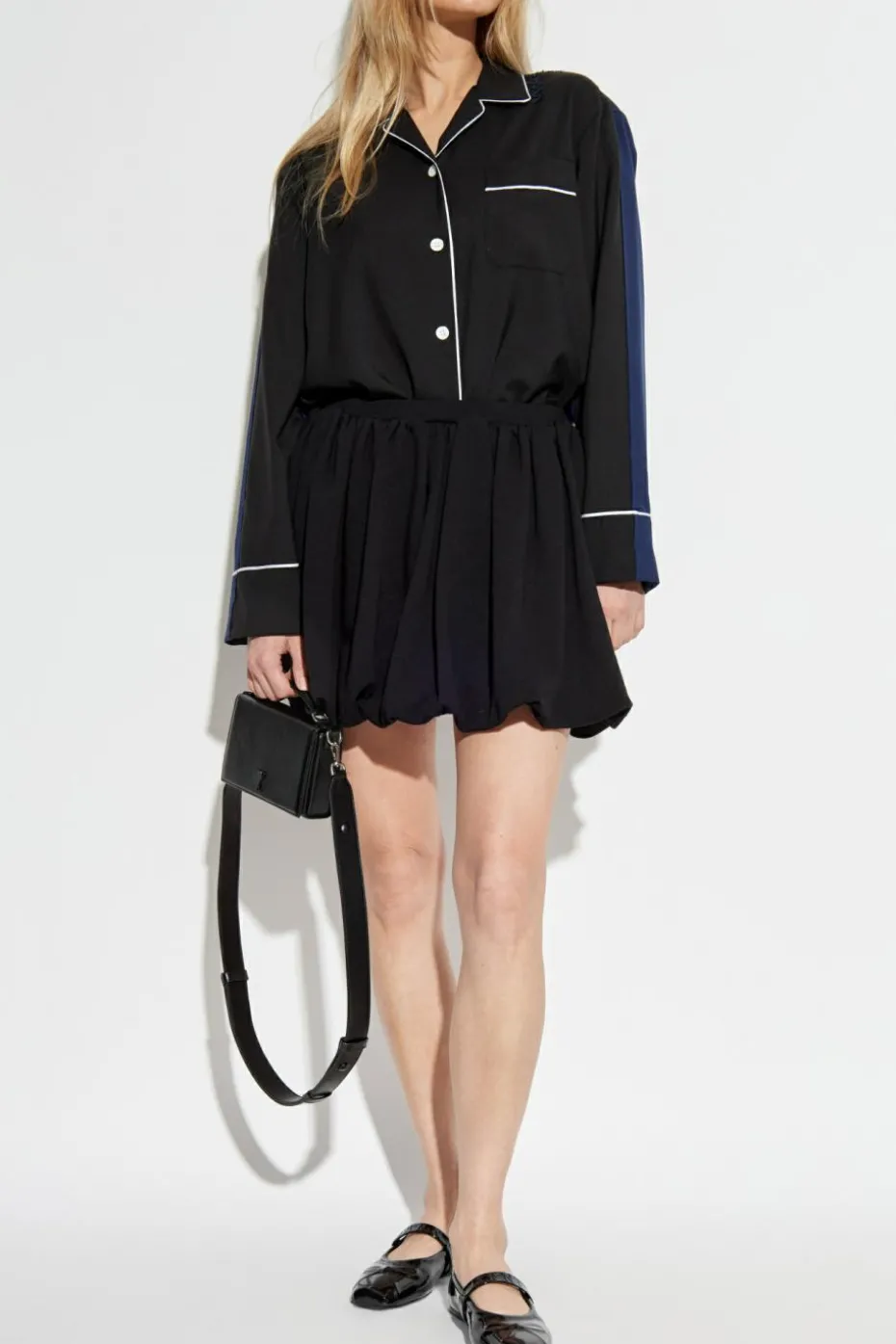 Marni BLACK Wool shirt with vintage effect