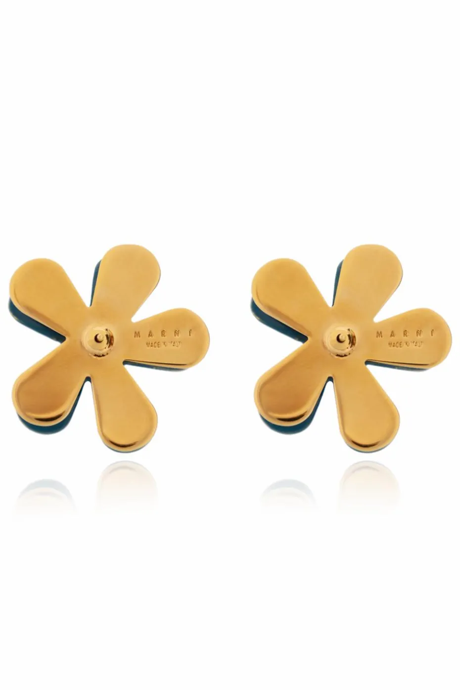 Marni BLUE Brass earrings