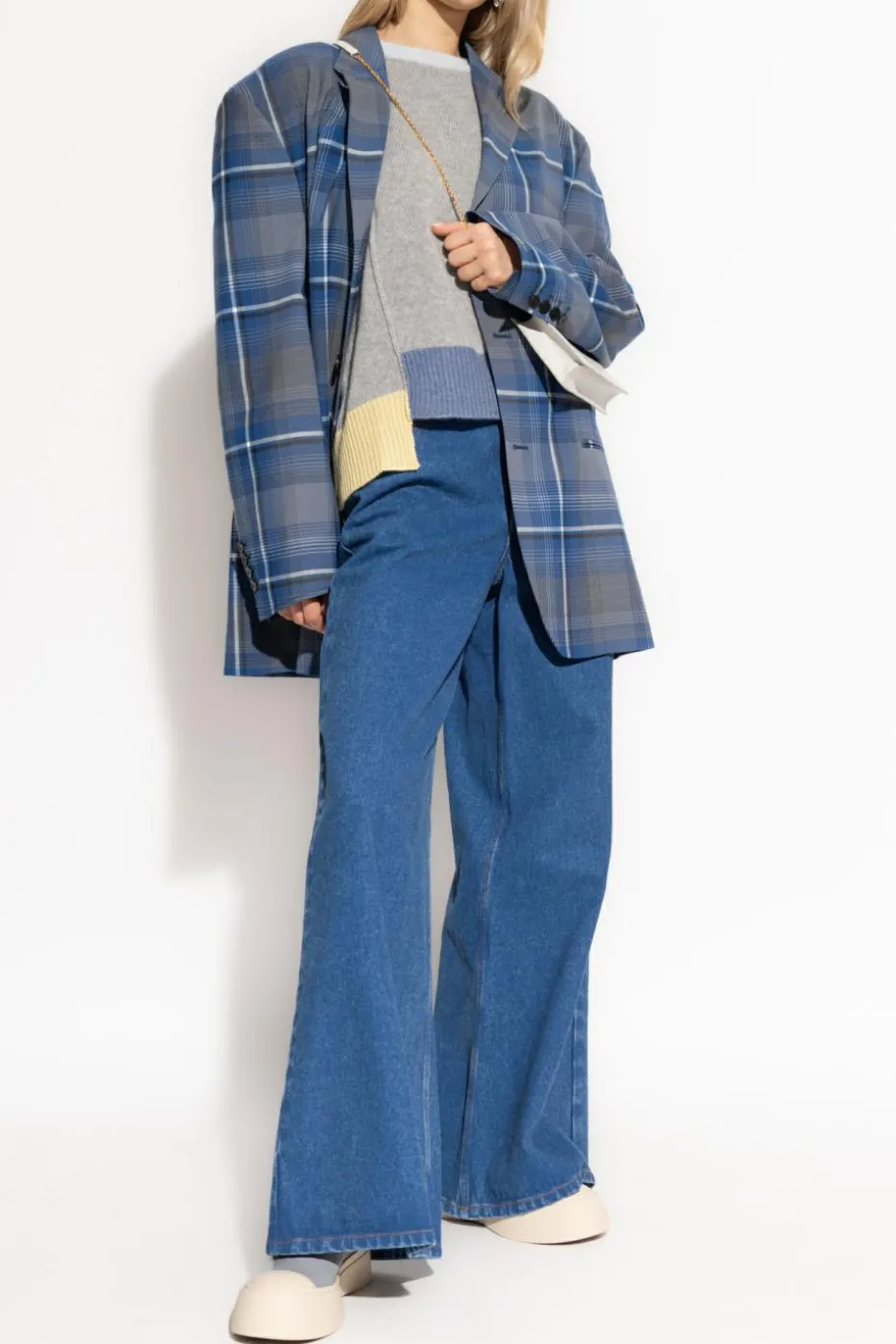 Marni BLUE Wide-leg jeans
