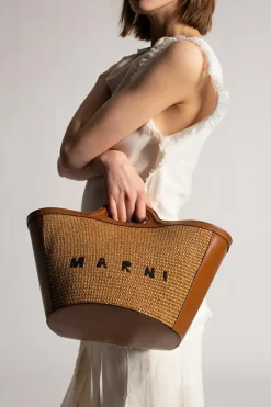 Marni BROWN ‘Tropicalia’ shopper bag
