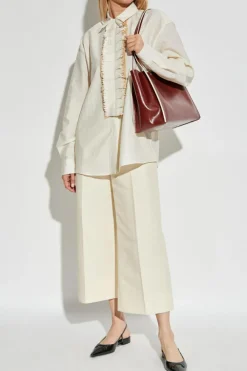 Marni cream Creased trousers