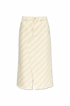 Marni cream Denim skirt