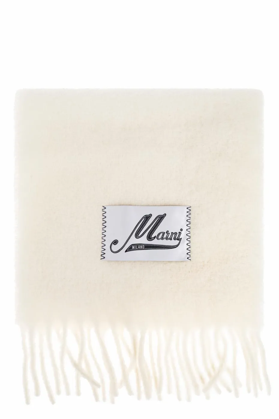 Marni cream Scarf with logo