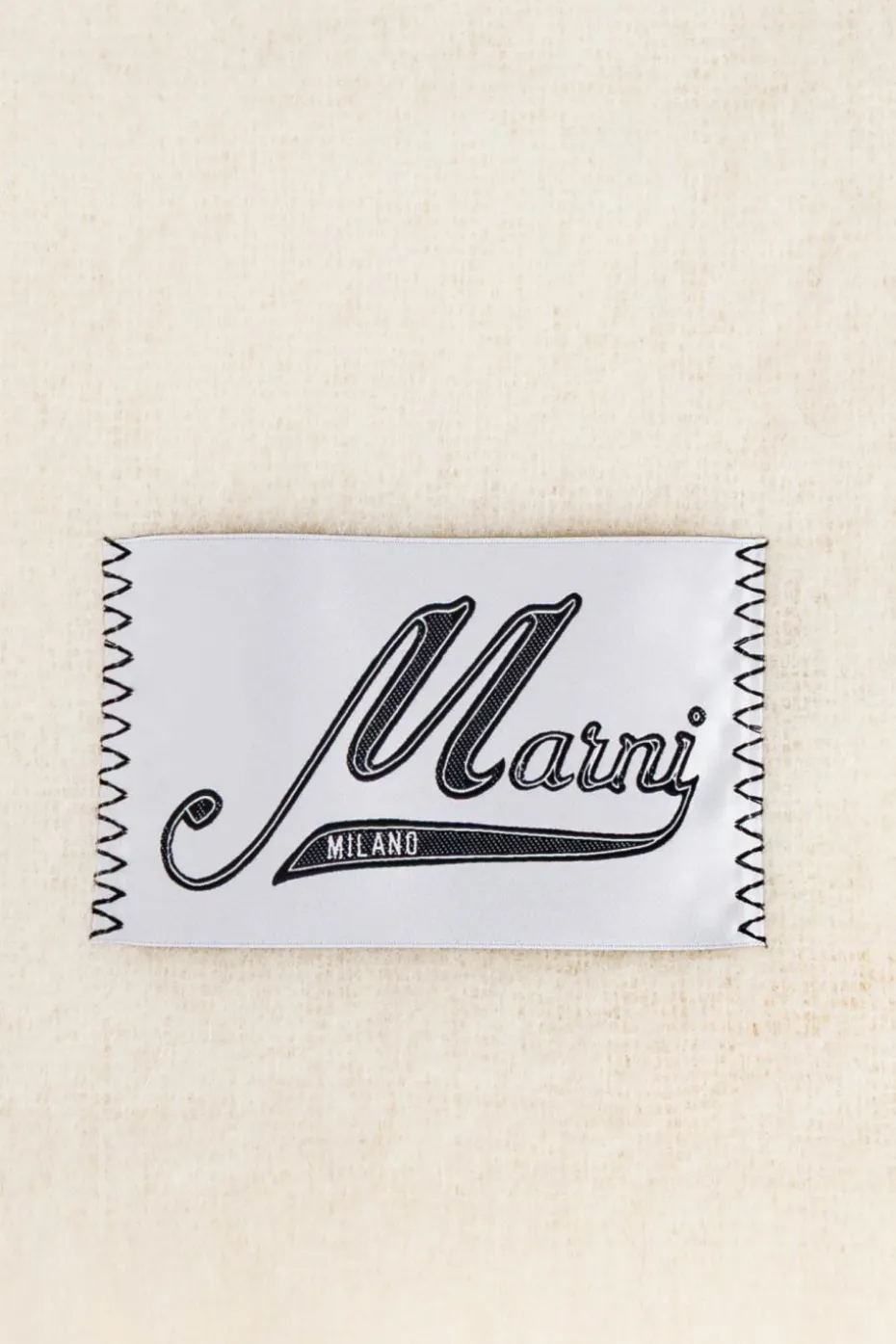 Marni cream Scarf with logo