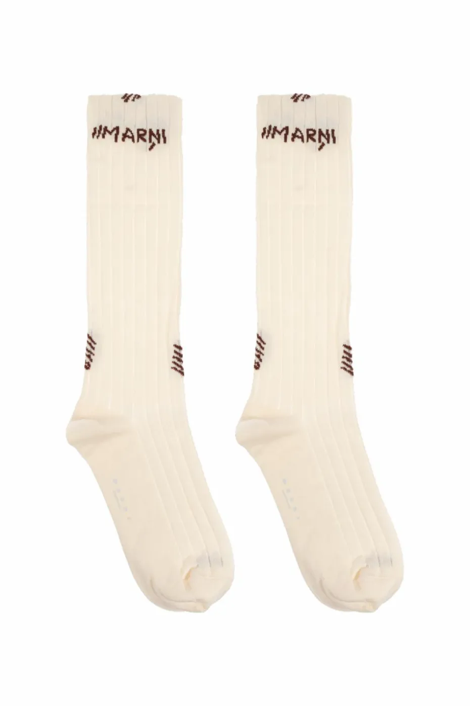 Marni cream Socks with logo