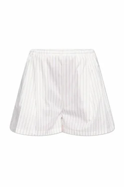 Marni cream Striped pattern shorts