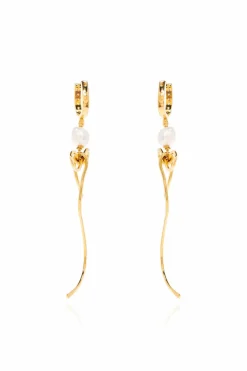 Marni GOLD Brass earrings