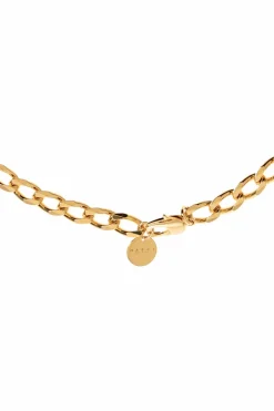 Marni GOLD Brass necklace with logo