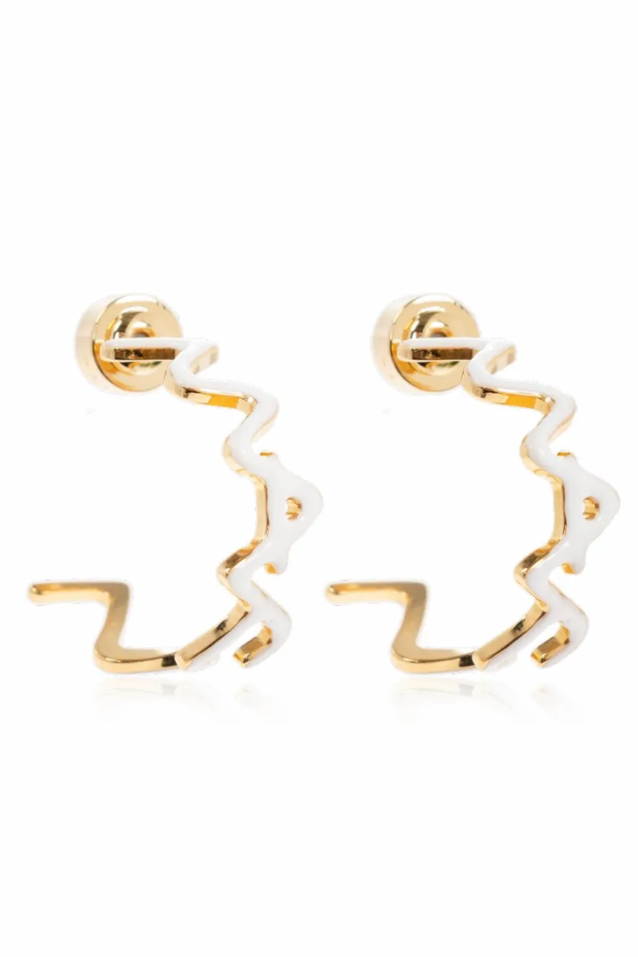 Marni GOLD Earrings with logo