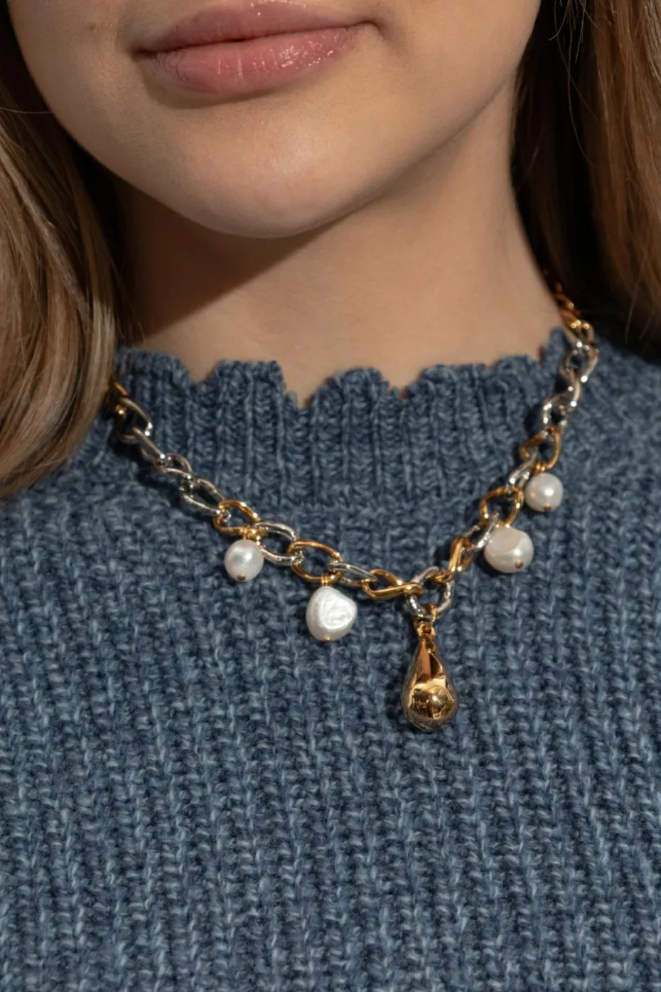 Marni GOLD Necklace with logo