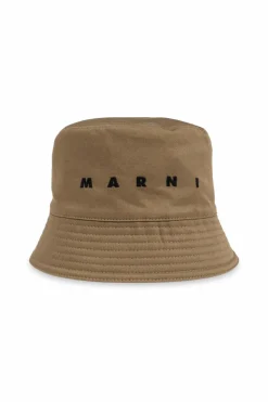 Marni GREEN Hat with logo