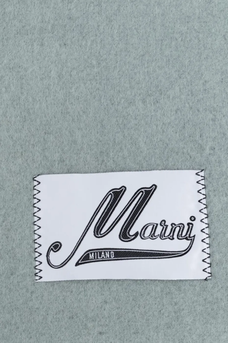 Marni GREEN Scarf with logo patch
