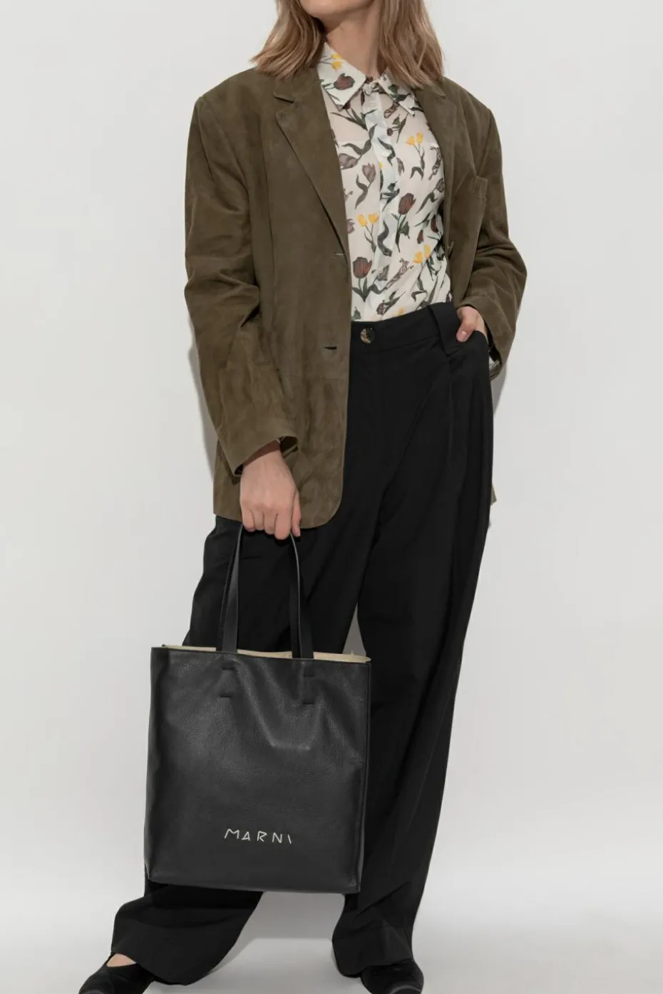 Marni GREEN Suede jacket