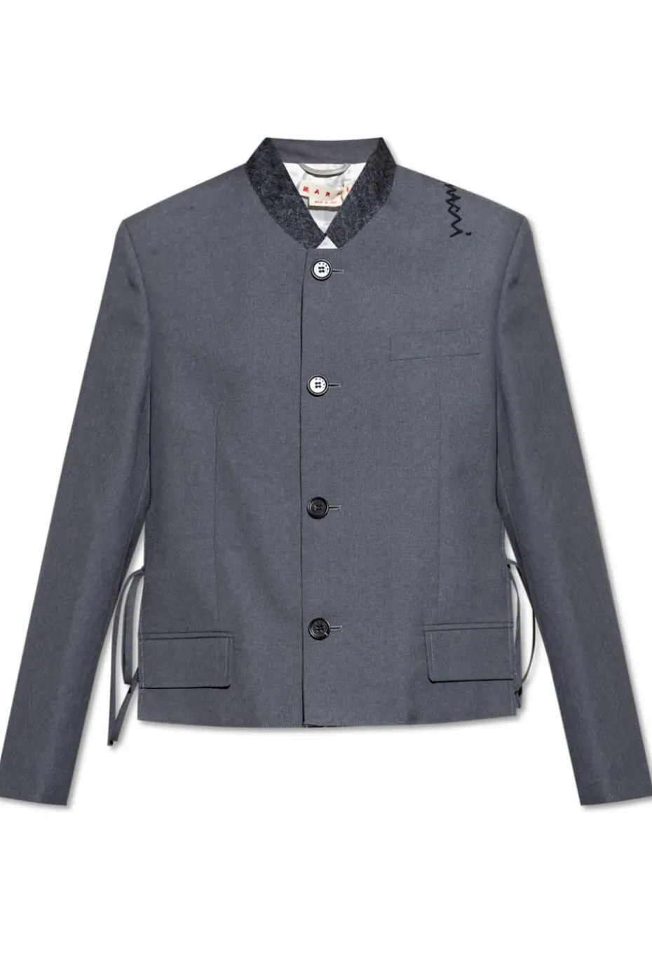 Marni GREY Jacket with raw slits