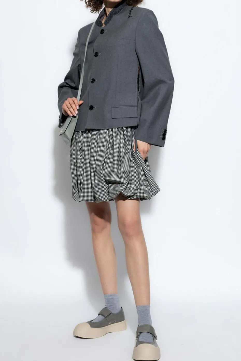 Marni GREY Jacket with raw slits